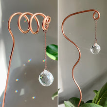 Load image into Gallery viewer, Copper Suncatcher Plant Stick, Plant Sun Catcher, 2 Design Options