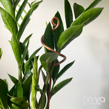Load image into Gallery viewer, Copper Mini Stem Supports Plant Sticks, Set of 3
