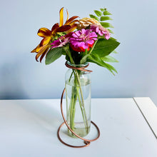 Load image into Gallery viewer, Bottle Vase Copper Propagation Stand, Propagation Station