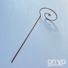 Load image into Gallery viewer, Copper Wave Plant Stick, Plant Stem Holder, 2 Sizes