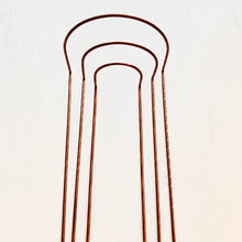 Load image into Gallery viewer, Copper Crescent Plant Stake, Leaning Plant Support