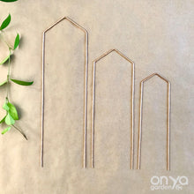 Load image into Gallery viewer, Copper Pointed Arch Trellis for House Plants- 3 Sizes Available-Trellis-On Ya Garden