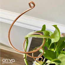 Load image into Gallery viewer, Copper Twirl and Whirl Plant Sticks - Unique Plant Stakes for Indoor Plants-Plant Stick-On Ya Garden