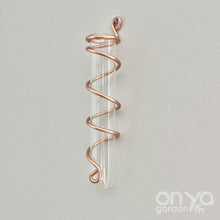 Load image into Gallery viewer, Copper Spiral Propagation Hanger, Hanging Flower Bud Vase