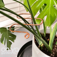 Load image into Gallery viewer, Copper Antenna Plant Stick, Decorative Plant Stake, 3 Lengths
