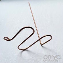 Load image into Gallery viewer, Copper Antenna Plant Stick, Decorative Plant Stake, 3 Lengths