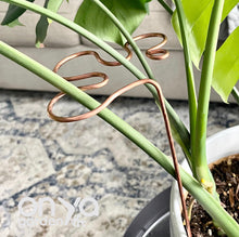 Load image into Gallery viewer, Copper Splash Plant Stick, Decorative Plant Stake, 3 Length Options