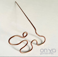 Load image into Gallery viewer, Copper Splash Plant Stick, Decorative Plant Stake, 3 Length Options