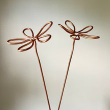 Load image into Gallery viewer, Daisy Flower Copper Plant Stick, Flower Pot Stake, 2 Lengths
