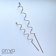 Load image into Gallery viewer, Copper Spiral Plant Stick, 2 Size Options
