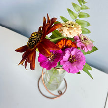 Load image into Gallery viewer, Bottle Vase Copper Propagation Stand, Propagation Station
