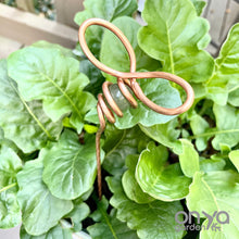 Load image into Gallery viewer, Crystal Plant Stake, Copper Bee Crystal Plant Stick, 5 Crystal Options

