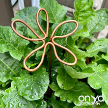 Load image into Gallery viewer, Daisy Flower Copper Plant Stick, Flower Pot Stake, 2 Lengths
