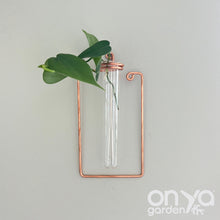 Load image into Gallery viewer, Copper Geometric Propagation Wall Hanger, Hydroponic Wall Vase, Set of 3 or Individual
