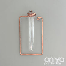 Load image into Gallery viewer, Copper Geometric Propagation Wall Hanger, Hydroponic Wall Vase, Set of 3 or Individual
