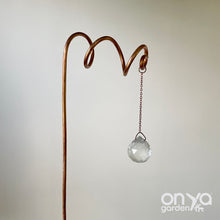 Load image into Gallery viewer, Copper Vortex Suncatcher Plant Stick, Plant Suncatcher
