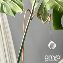 Load image into Gallery viewer, Copper Vortex Suncatcher Plant Stick, Plant Suncatcher

