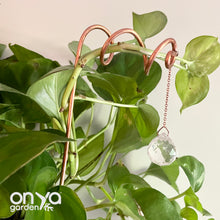 Load image into Gallery viewer, Copper Vortex Suncatcher Plant Stick, Plant Suncatcher

