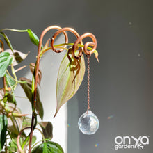 Load image into Gallery viewer, Copper Vortex Suncatcher Plant Stick, Plant Suncatcher
