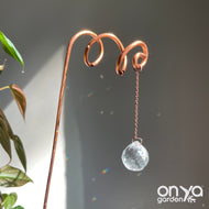 Copper Vortex Suncatcher Plant Stick, Plant Suncatcher