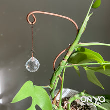 Load image into Gallery viewer, Copper Wander Suncatcher Plant Stick, Plant Suncatcher
