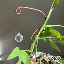 Load image into Gallery viewer, Copper Wander Suncatcher Plant Stick, Plant Suncatcher, Crystal Plant Stake
