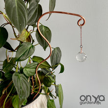 Load image into Gallery viewer, Copper Wander Suncatcher Plant Stick, Plant Suncatcher

