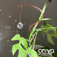 Load image into Gallery viewer, Copper Wander Suncatcher Plant Stick, Plant Suncatcher
