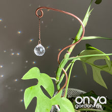 Load image into Gallery viewer, Copper Suncatcher Plant Sticks, Plant Suncatchers, 2 Design Options
