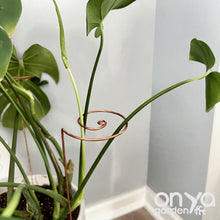 Load image into Gallery viewer, Copper Wave Plant Stick, Plant Support Stake, Plant Stem Holder
