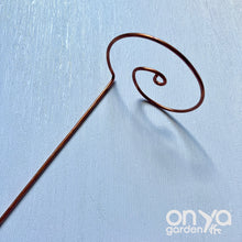 Load image into Gallery viewer, Copper Wave Plant Stick, Plant Support Stake, Plant Stem Holder
