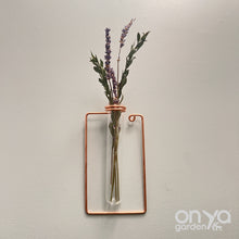 Load image into Gallery viewer, Copper Geometric Propagation Wall Hanger, Hydroponic Wall Vase, Set of 3 or Individual
