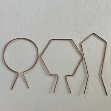 Load image into Gallery viewer, SAMPLE SETS, Copper and Steel Plant Trellises and Plant Sticks

