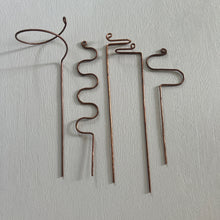 Load image into Gallery viewer, SAMPLE SETS, Copper and Steel Plant Trellises and Plant Sticks
