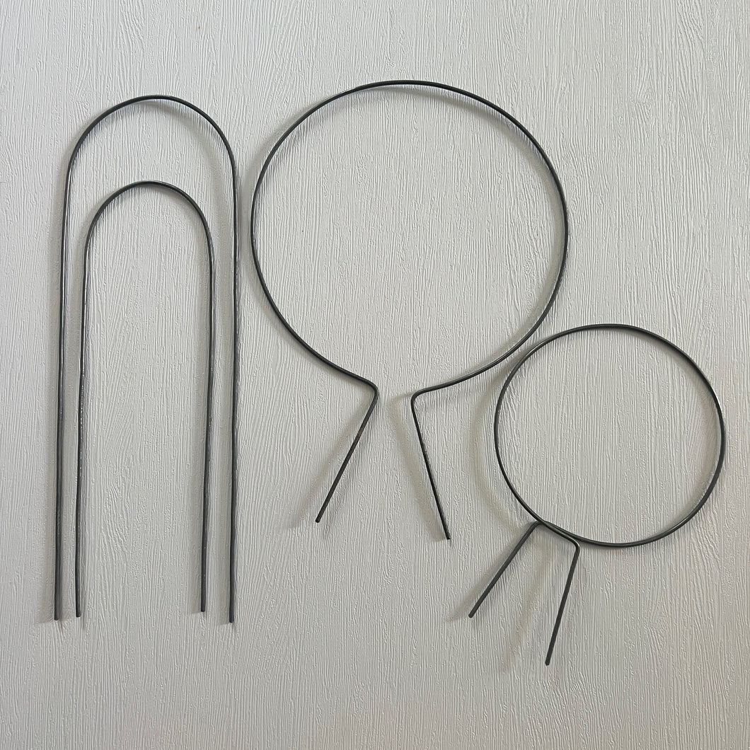 SAMPLE SETS, Copper and Steel Plant Trellises and Plant Sticks