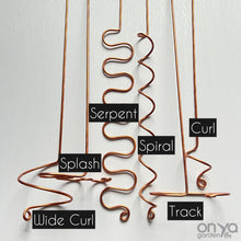 Load image into Gallery viewer, XL Copper Plant Sticks, 24&quot; Long Plant Support, 7 Designs
