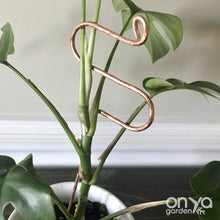 Load image into Gallery viewer, Copper Hairpin Curve Plant Stick-Plant Stick-On Ya Garden
