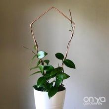 Load image into Gallery viewer, Copper Kite Diamond House Plant Trellis - 2 Sizes Available-Trellis-On Ya Garden
