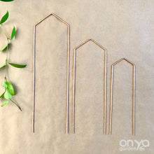 Load image into Gallery viewer, Copper Pointed Arch Trellis for House Plants- 3 Sizes Available-Trellis-On Ya Garden
