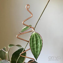 Load image into Gallery viewer, Copper Zig Zag Indoor Plant Stick - Stem Supporter for Hoyas-Plant Stick-On Ya Garden
