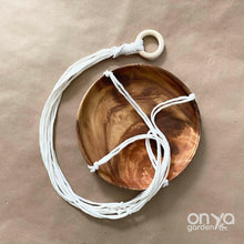 Load image into Gallery viewer, Modern Macramé 8&quot; Round Hanging Plant Shelf
