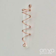 Load image into Gallery viewer, Copper Spiral Propagation Wall Hanger, Hanging Propagation Station
