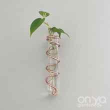 Load image into Gallery viewer, Copper Spiral Propagation Hanger - Propagation Station for Plant Cuttings
