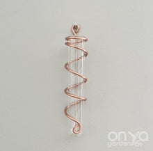 Load image into Gallery viewer, Copper Spiral Propagation Hanger - Propagation Station for Plant Cuttings
