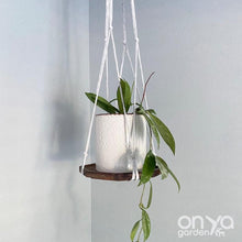 Load image into Gallery viewer, Modern Macramé Octagonal Hanging Plant Shelf
