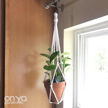 Load image into Gallery viewer, Short 22&quot; Length Modern No-Tail Macrame Plant Hanger-Macrame-On Ya Garden
